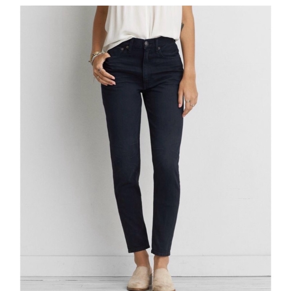 American Eagle AEO Vintage Hi Rise Black Jeans